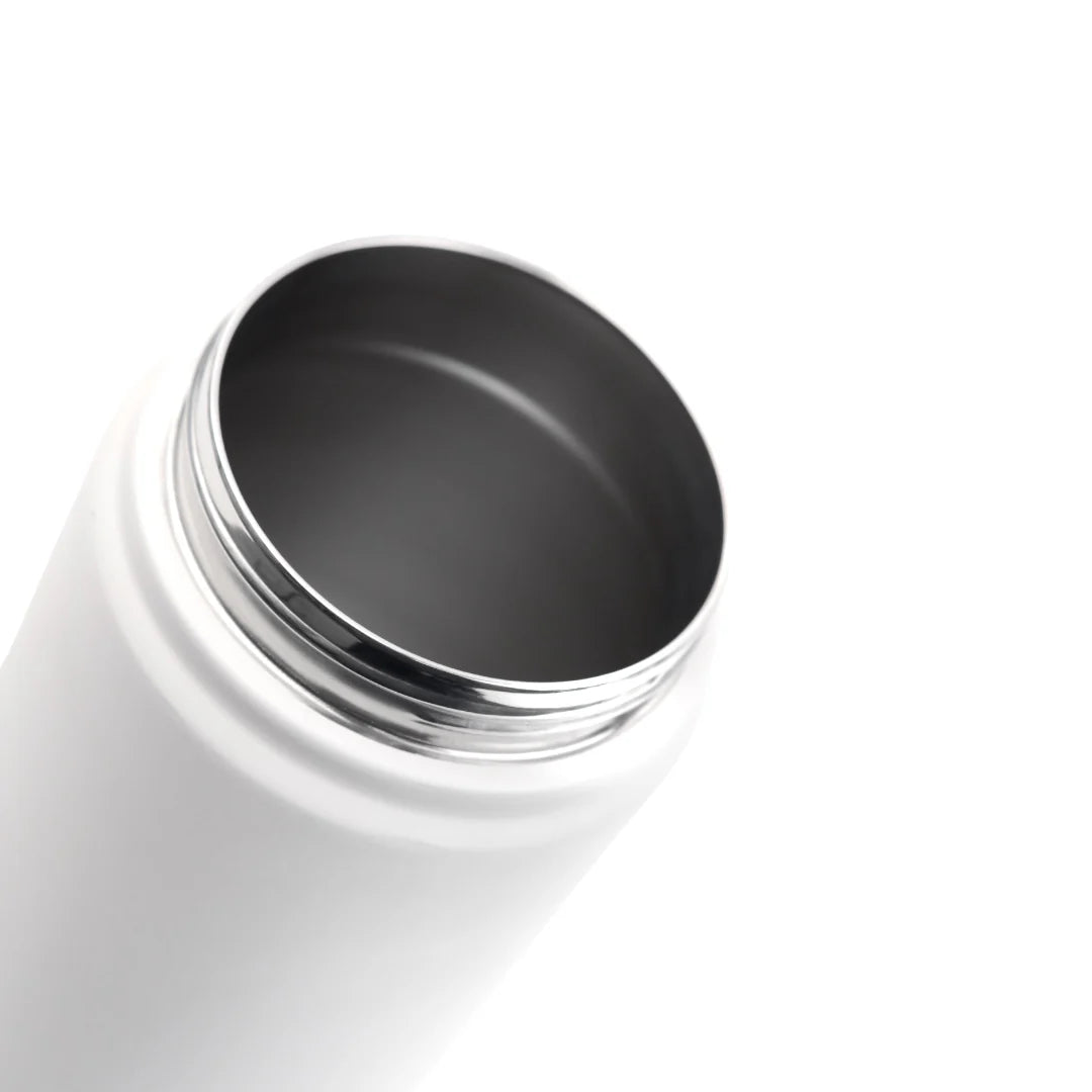 Titan Dual Sipper Flask – 1200ml (Straw + Tilt Cap) - Frost White